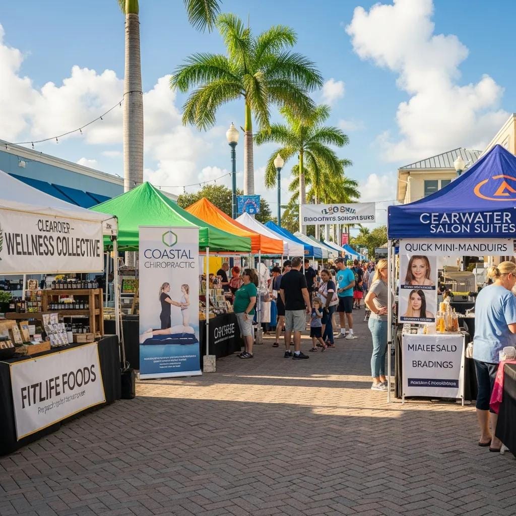 Clearwater small-business streetscape and local community activity